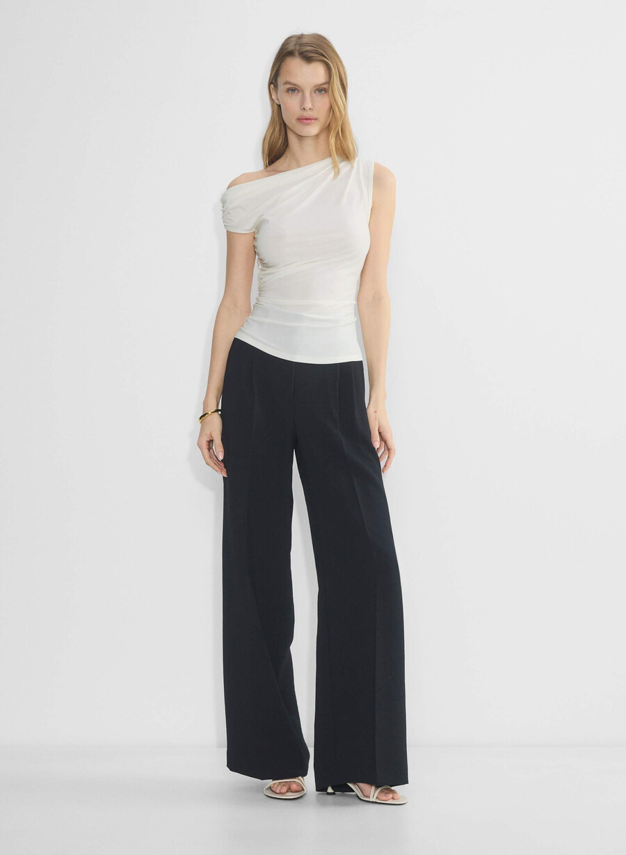 the effortless pant più largo - crepette nero