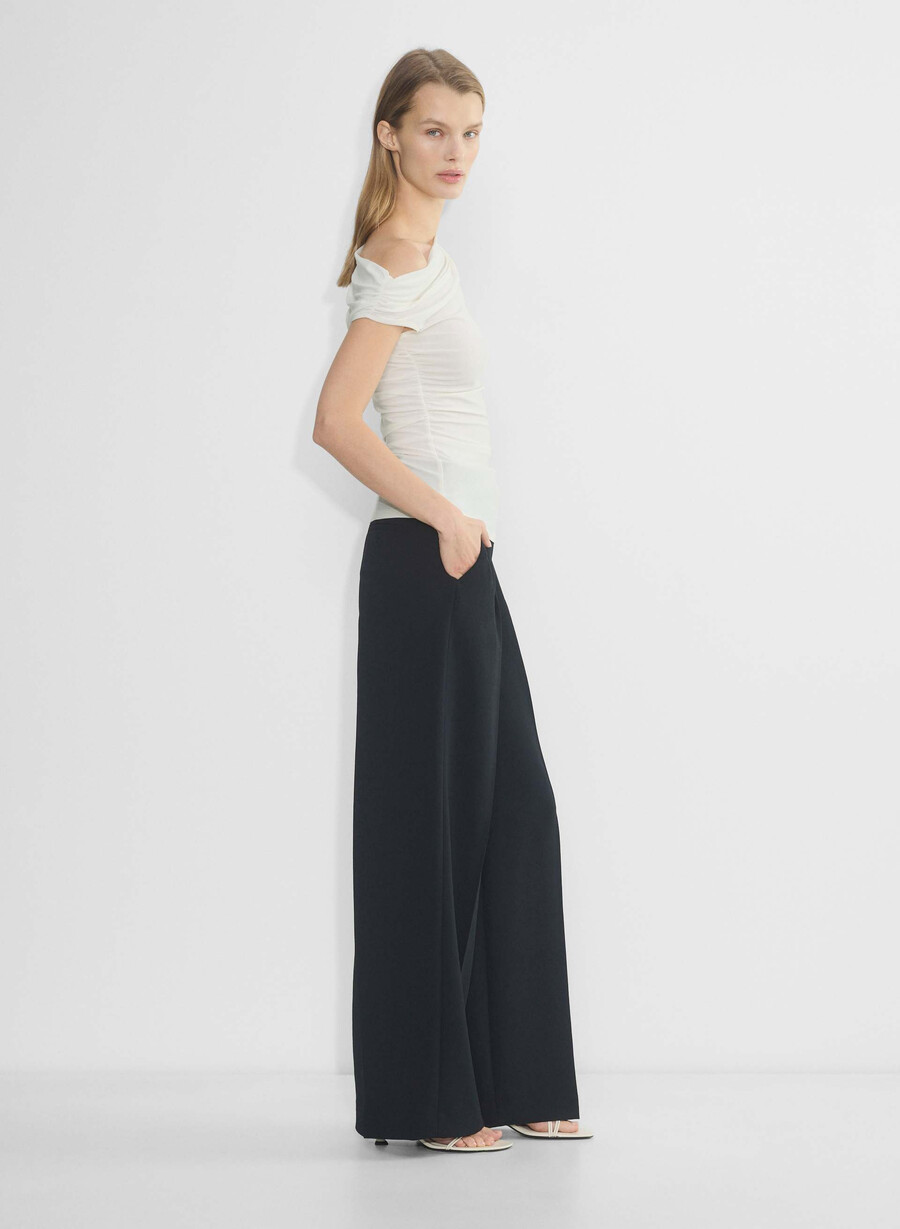 the effortless pant più largo - crepette nero