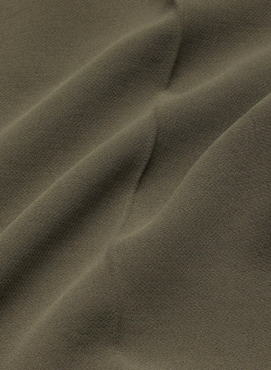 the effortless pant più ampio - crepette oliva scura