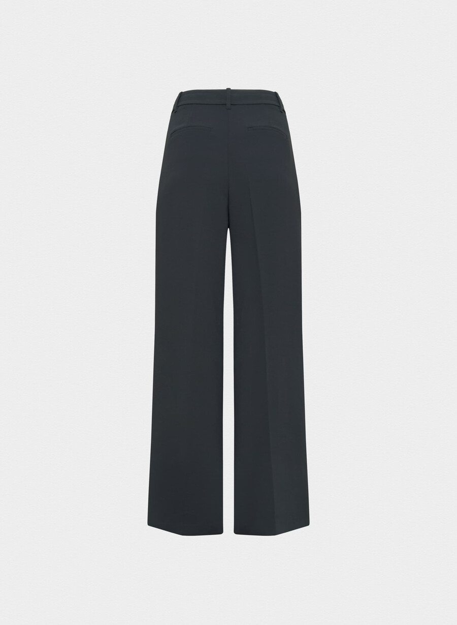 the effortless pant wider - crepette dark navy