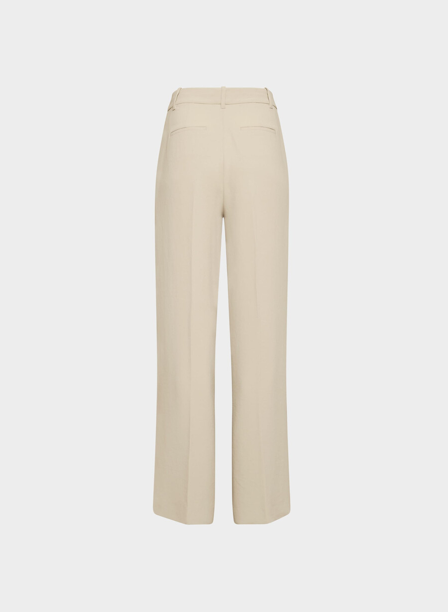 the effortless pant più ampio - crepette marcona beige