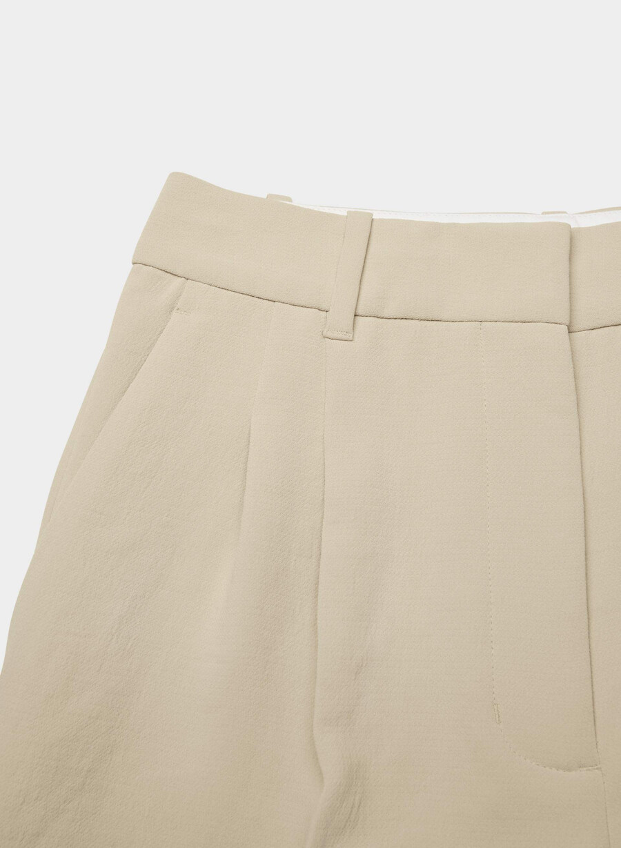 the effortless pant più ampio - crepette marcona beige