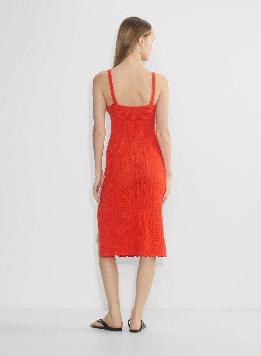 abito midi evie rosso papavero