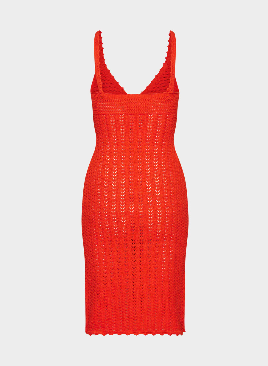abito midi evie rosso papavero