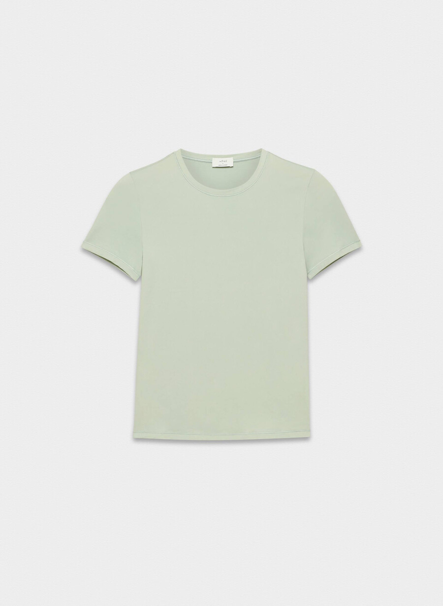 retouch emmer t-shirt argento verde salvia
