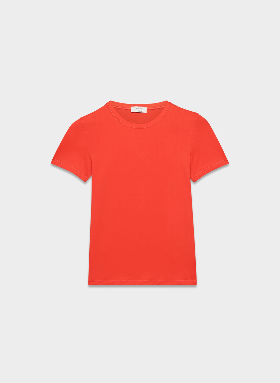 retouch emmer t-shirt rosso papavero