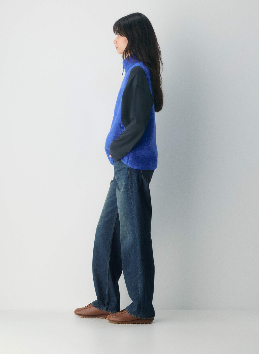 gilet a collo alto polartec thermal pro jazz blue