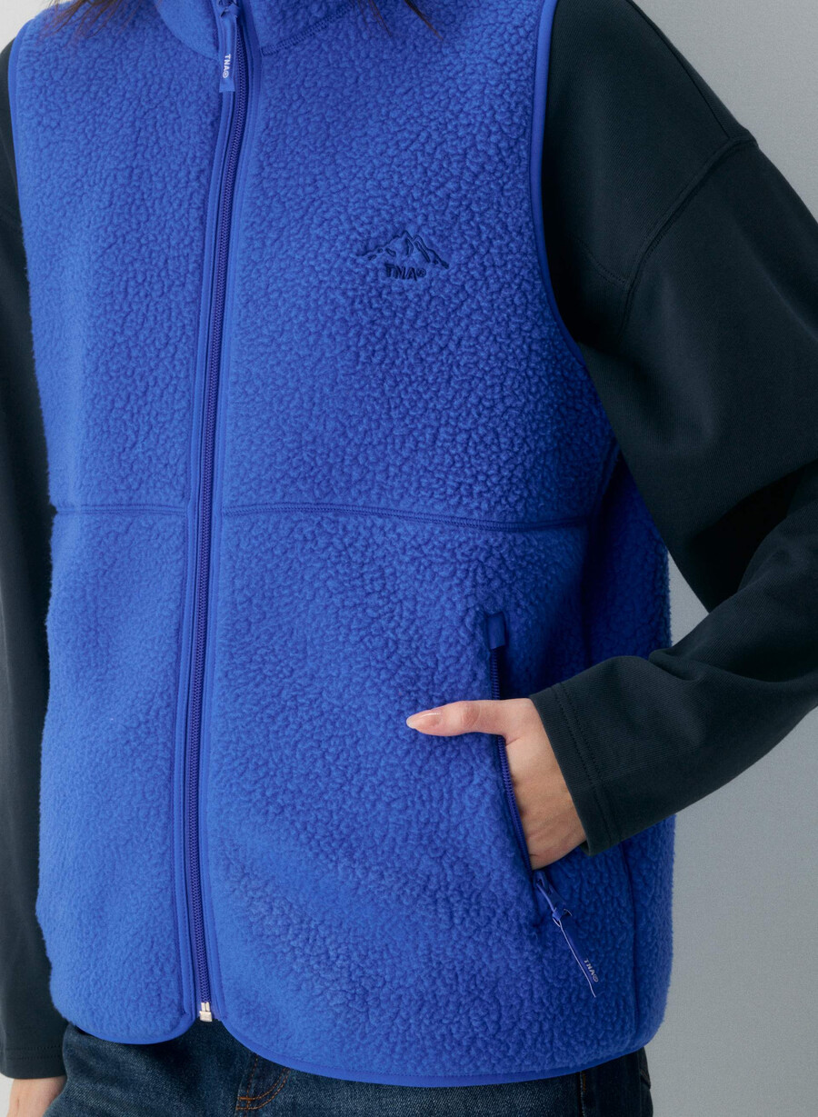 gilet a collo alto polartec thermal pro jazz blue