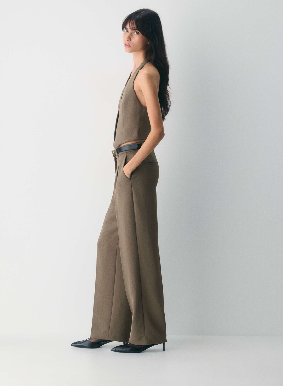gilet vito - crepette cola taupe