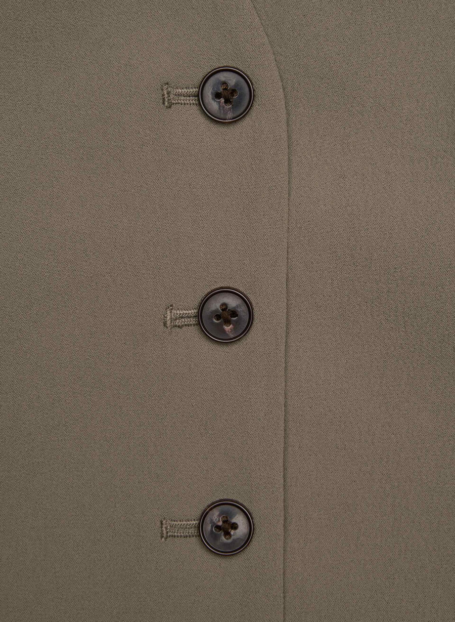 gilet vito - crepette cola taupe