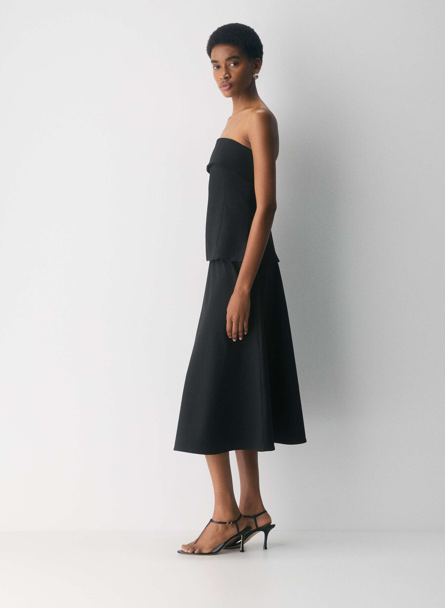 element tube top - ressential nero