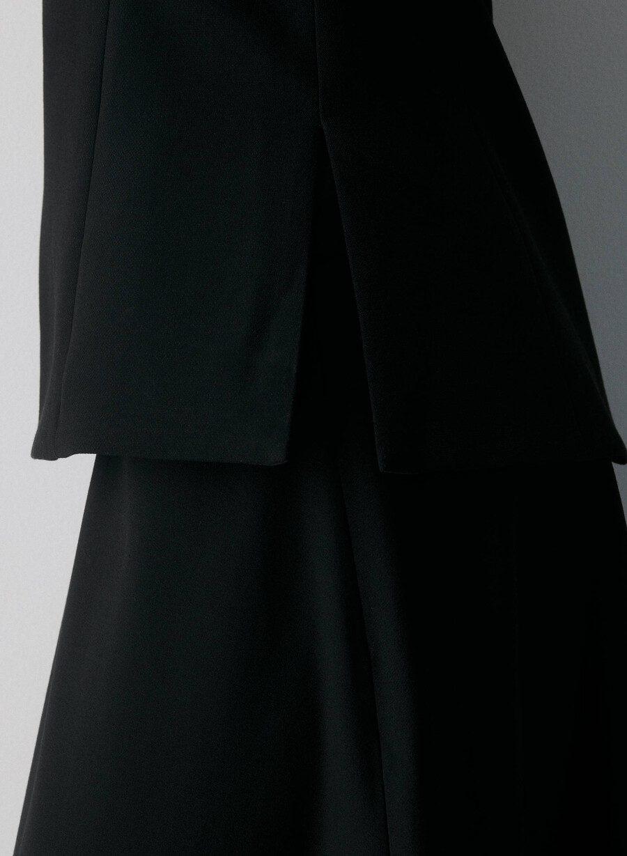 element tube top - ressential nero