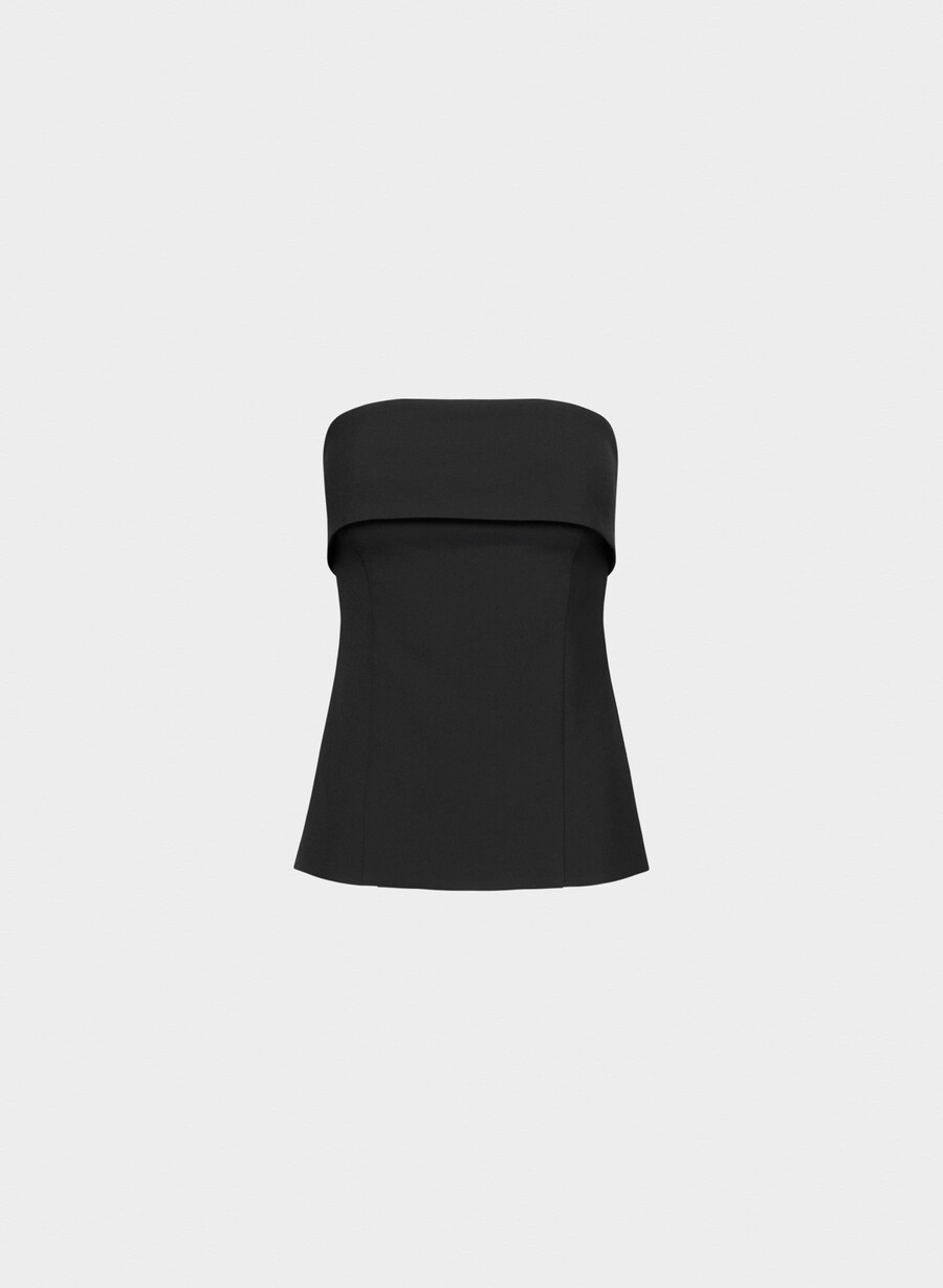 element tube top - ressential nero