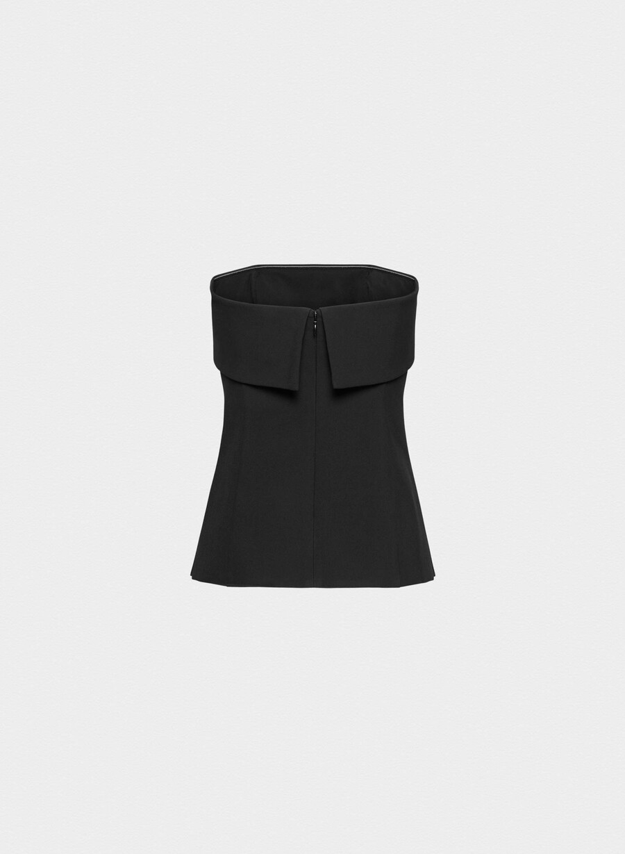element tube top - ressential nero