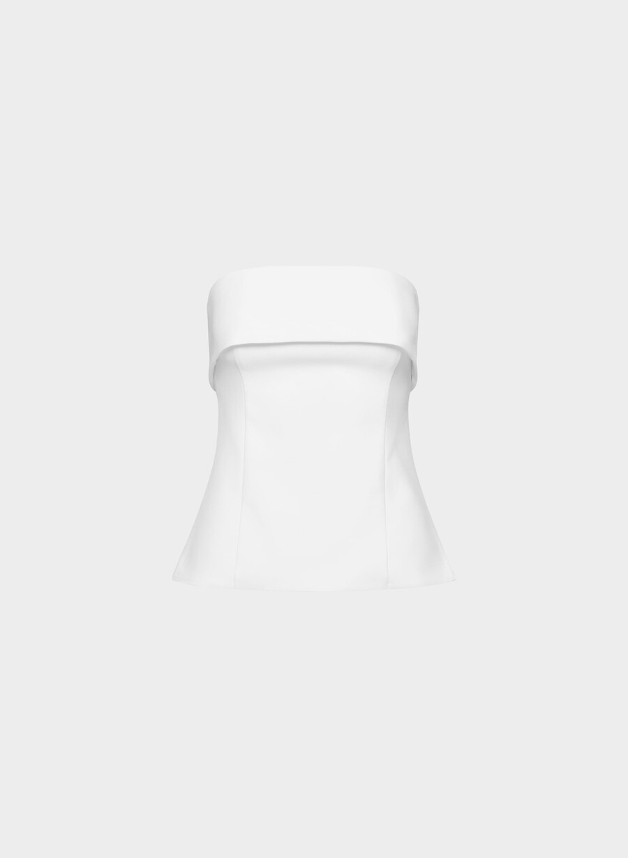 element tube top - ressential white