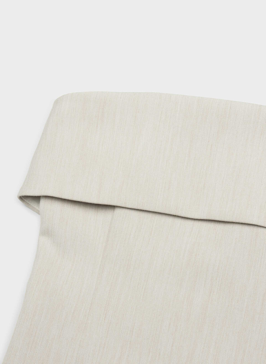 element tube top - ressential heather matte pearl