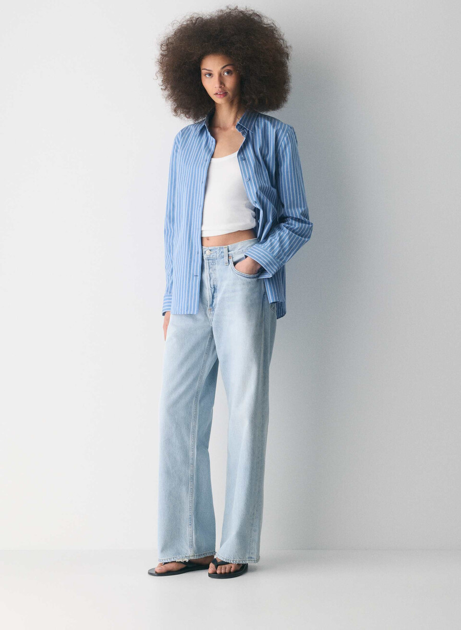 jeans larghi a vita bassa agolde spark