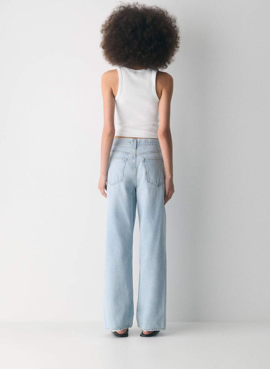 jeans larghi a vita bassa agolde spark