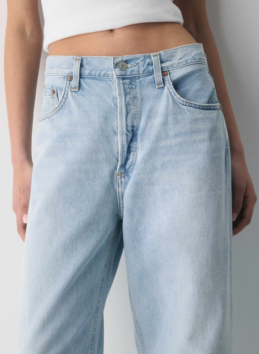 jeans larghi a vita bassa agolde spark
