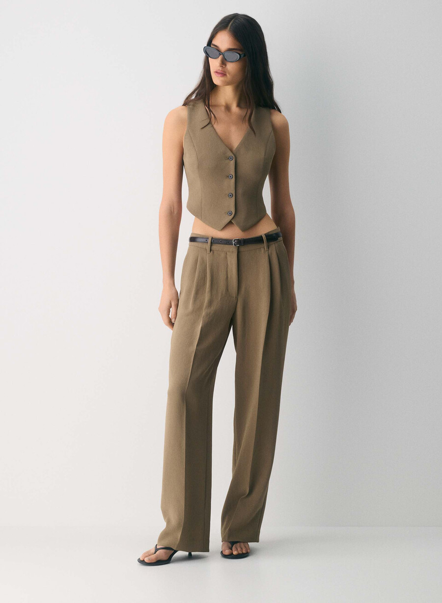 gilet pacino - crepette folio marrone