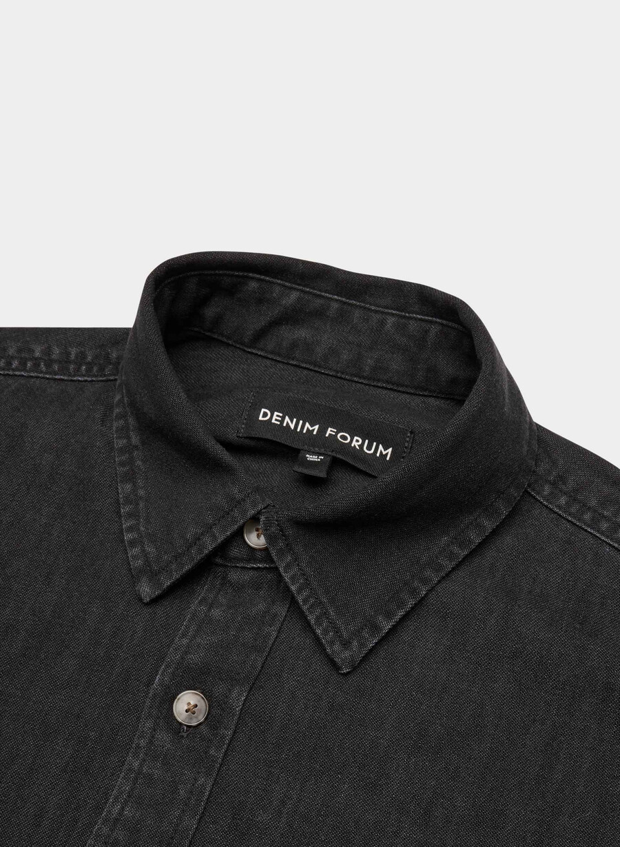 denim forum la comoda camicia in denim degli anni 80 eyeliner nero