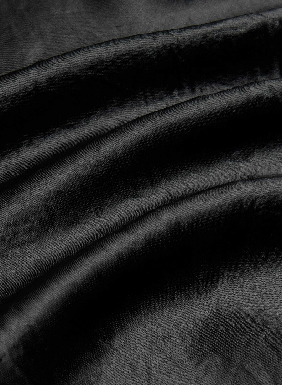 gonna midi in raso nero