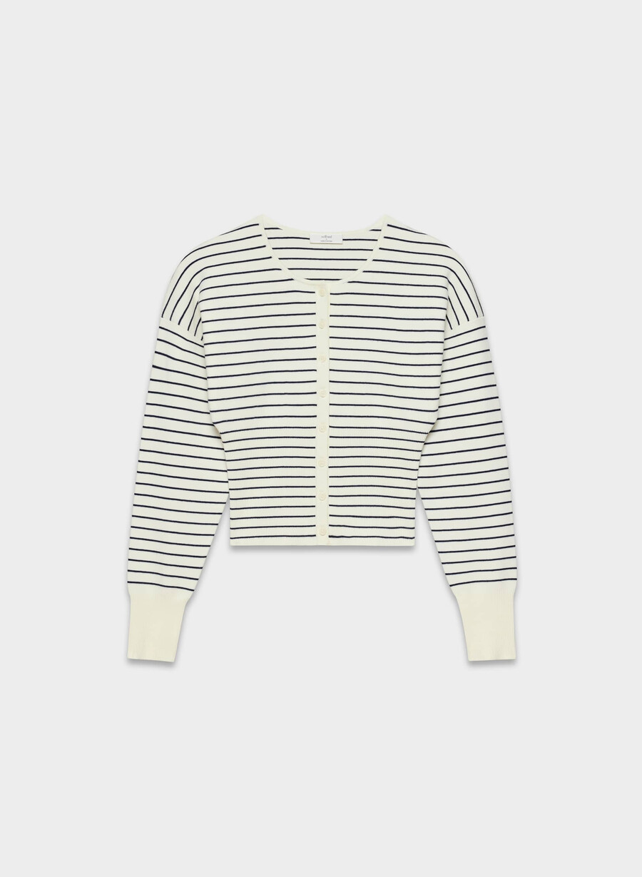 cardigan golightly - filato wonder lt birch admiral