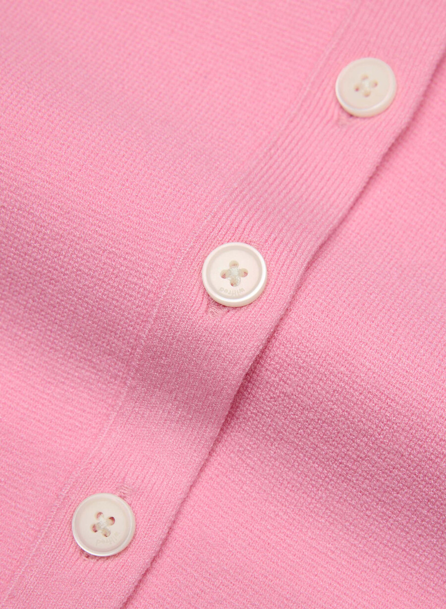 cardigan golightly - wonder yarn jellybean pink