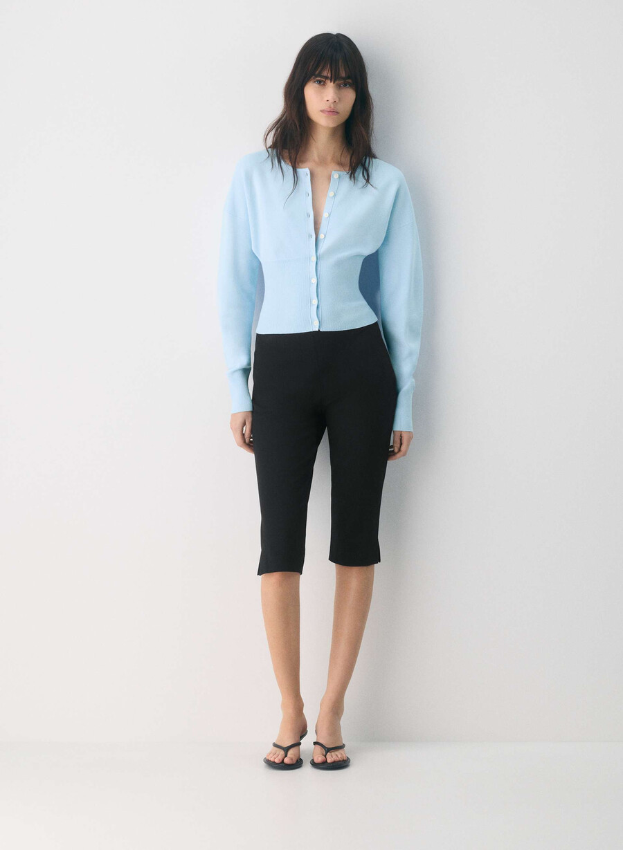 cardigan golightly - wonder yarn villa blue
