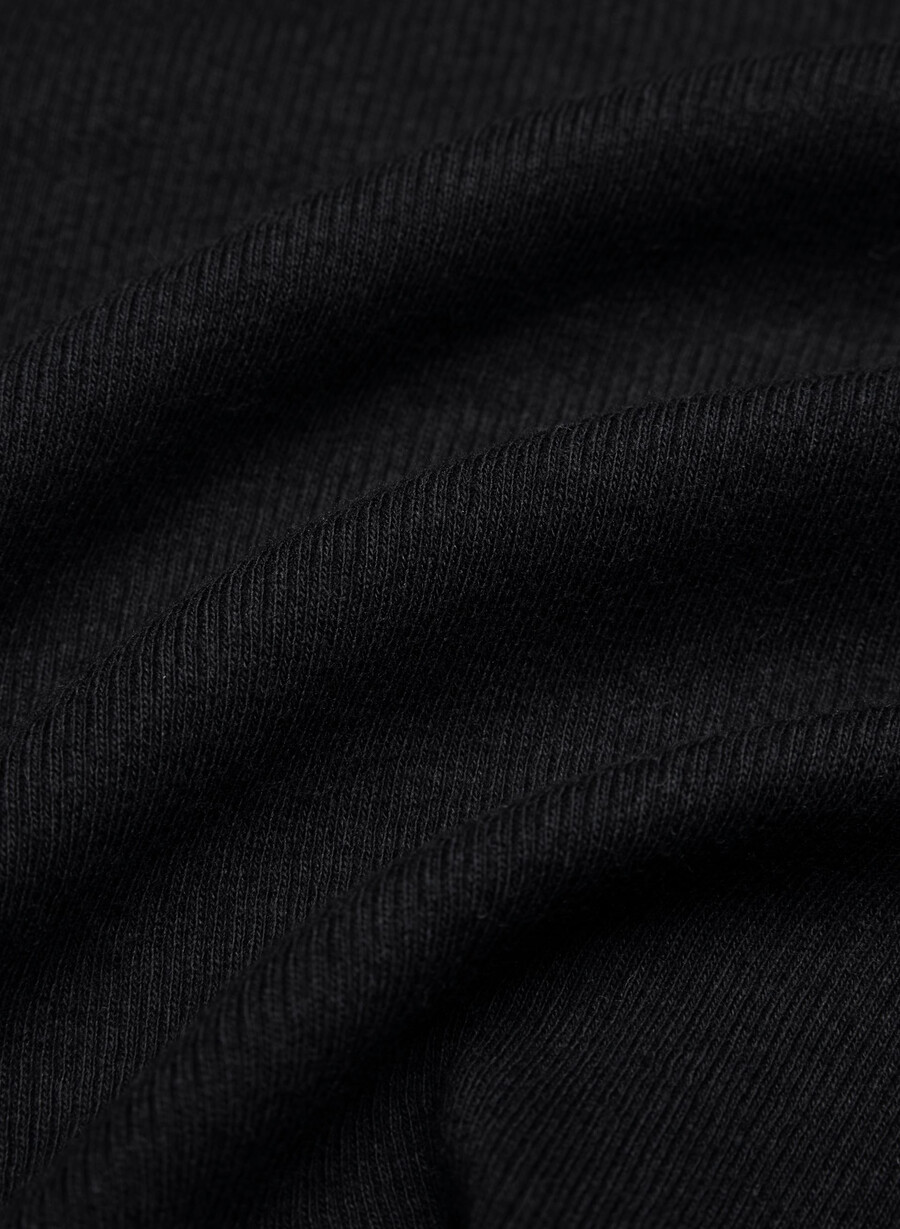 maglia a maniche lunghe con scollo a barca homestretch rib airwave nero