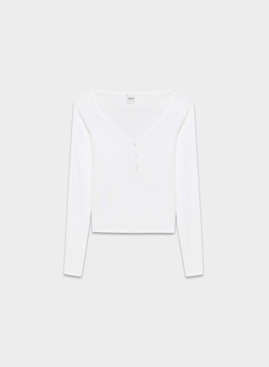 homestretch rib acoustic longsleeve bianco