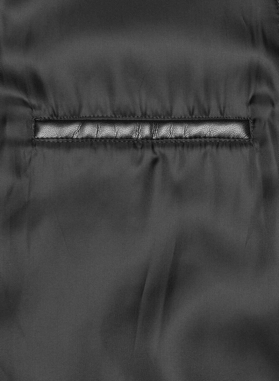 giacca falcon - pelle unreal nero