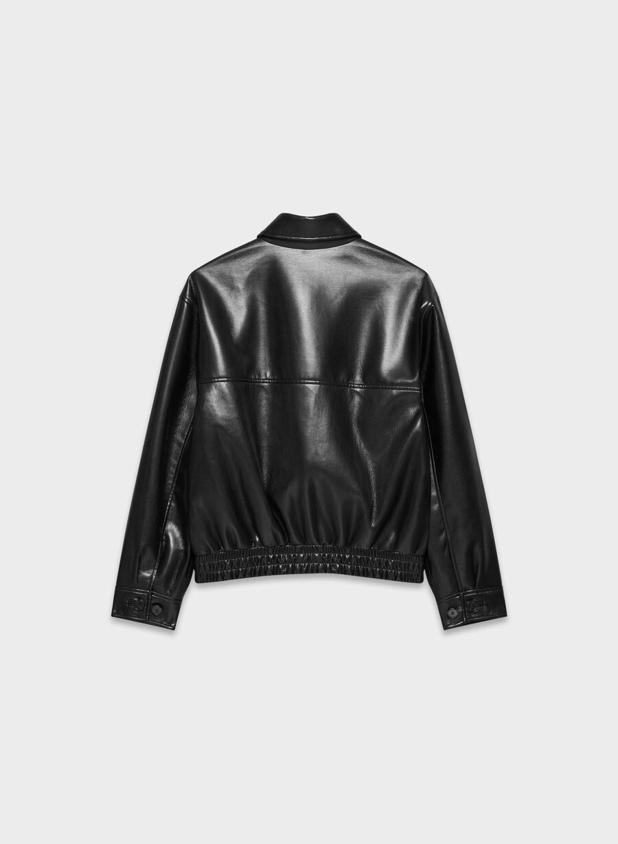 giacca falcon - pelle unreal nero