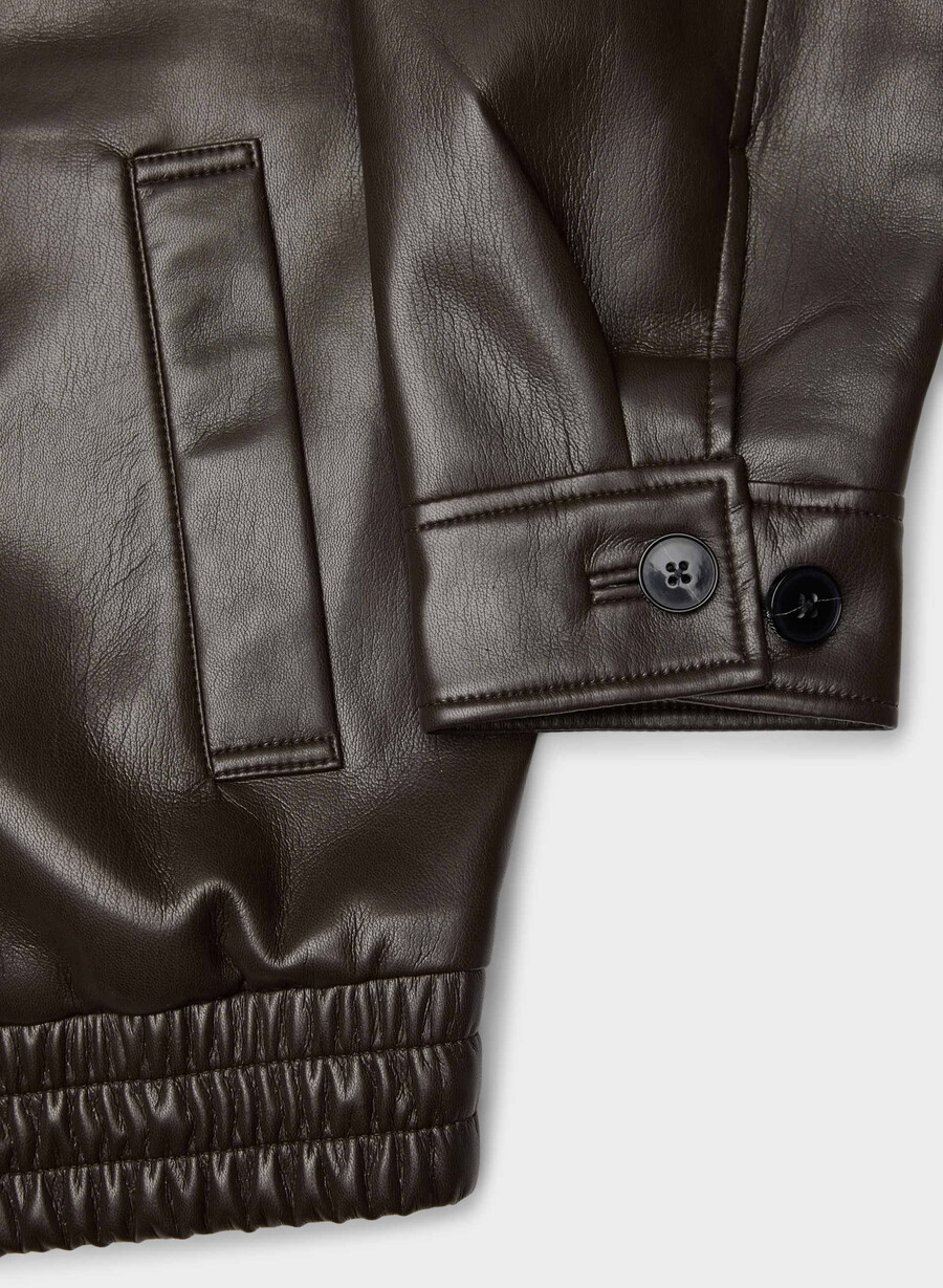 giacca falcon - unreal leather rich mocha brown