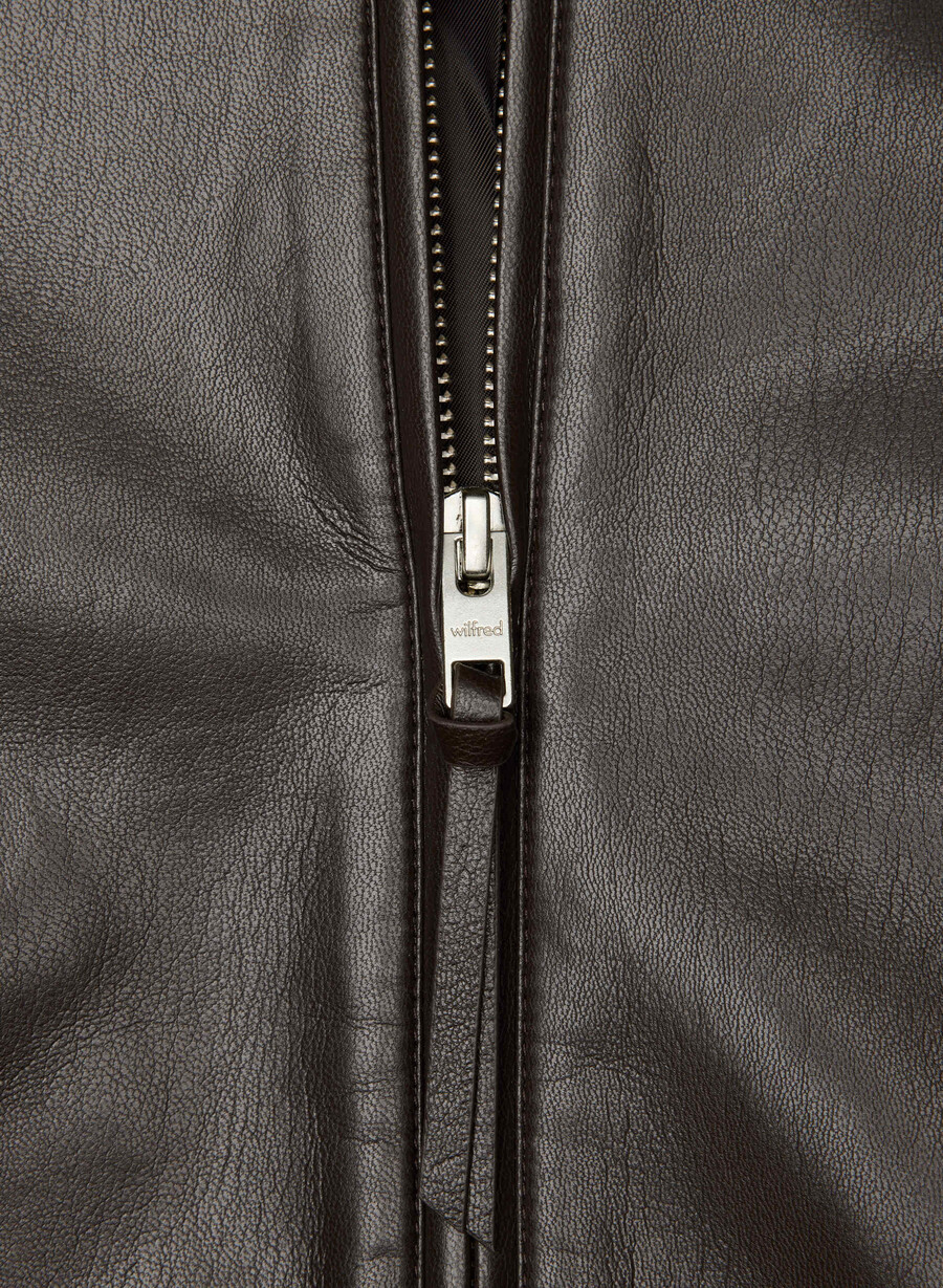 giacca falcon - unreal leather rich mocha brown