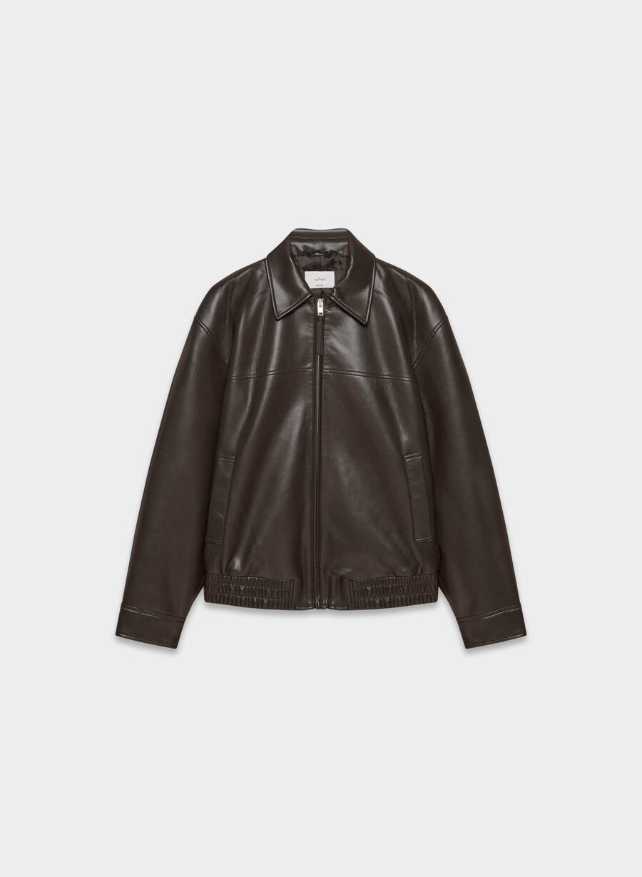 giacca falcon - unreal leather rich mocha brown