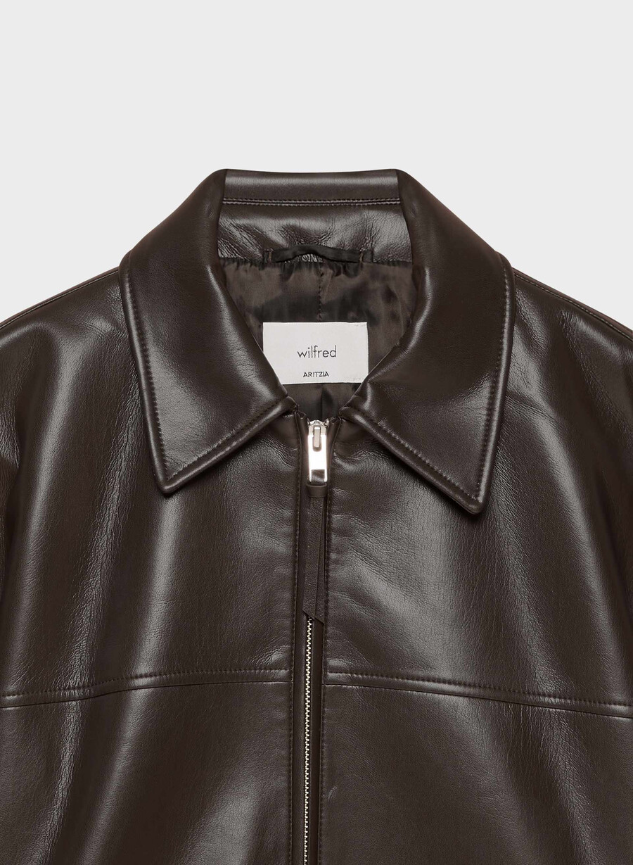 giacca falcon - unreal leather rich mocha brown