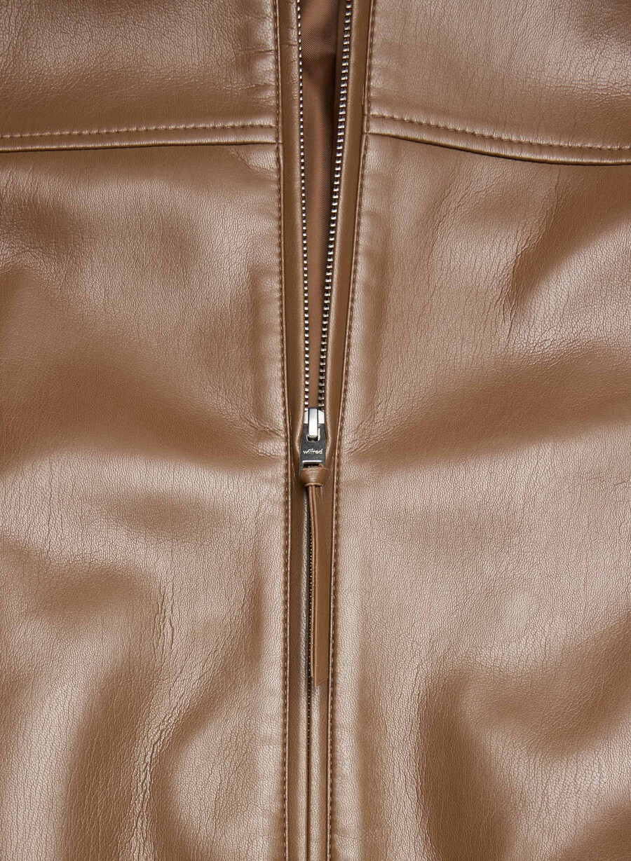 giacca falcon - unreal leather marrone cioccolato