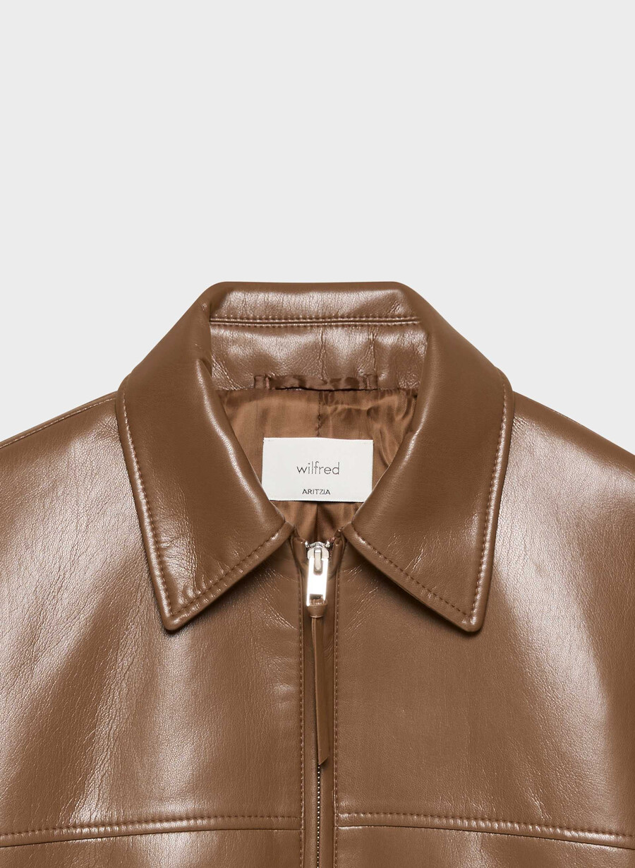 giacca falcon - unreal leather marrone cioccolato
