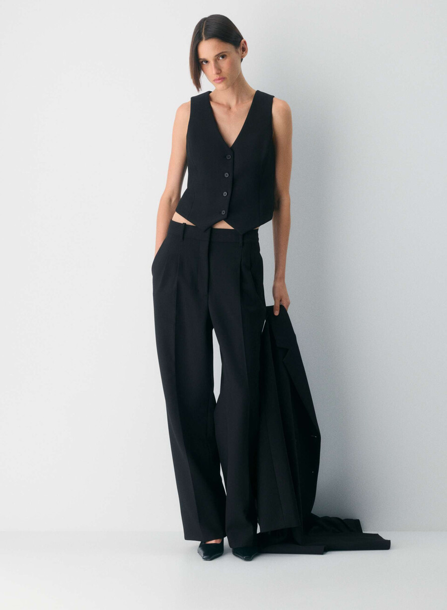 deniro vest - ressential black