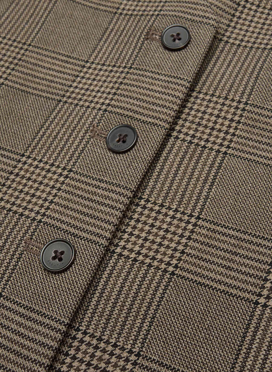 deniro vest - ressential tyson chk marronetaup