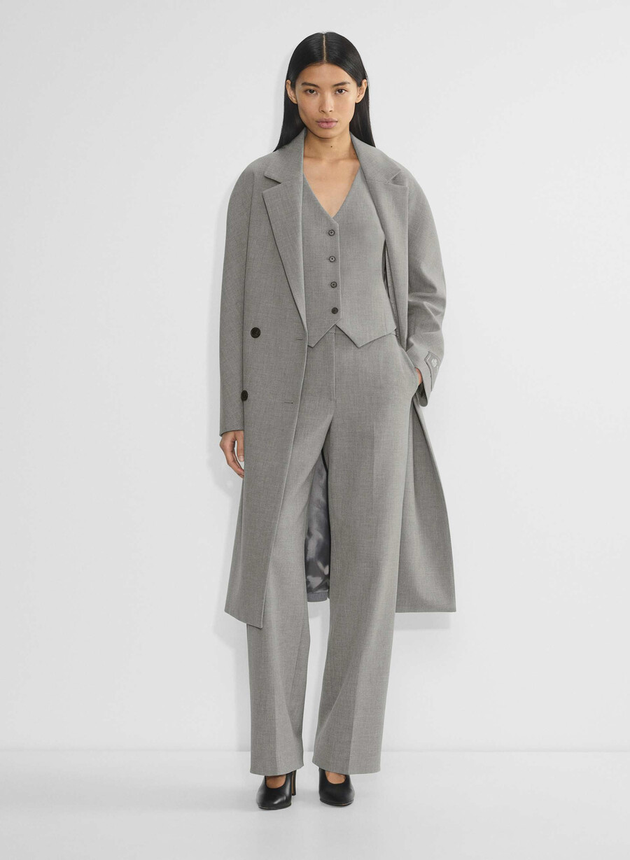deniro vest - ressential heather dark grey