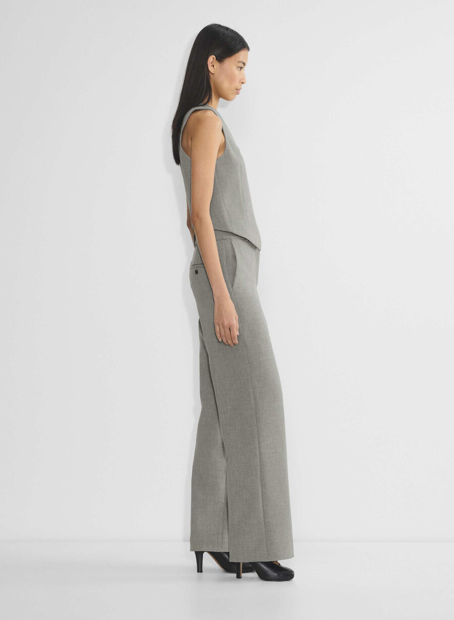 deniro vest - ressential heather dark grey