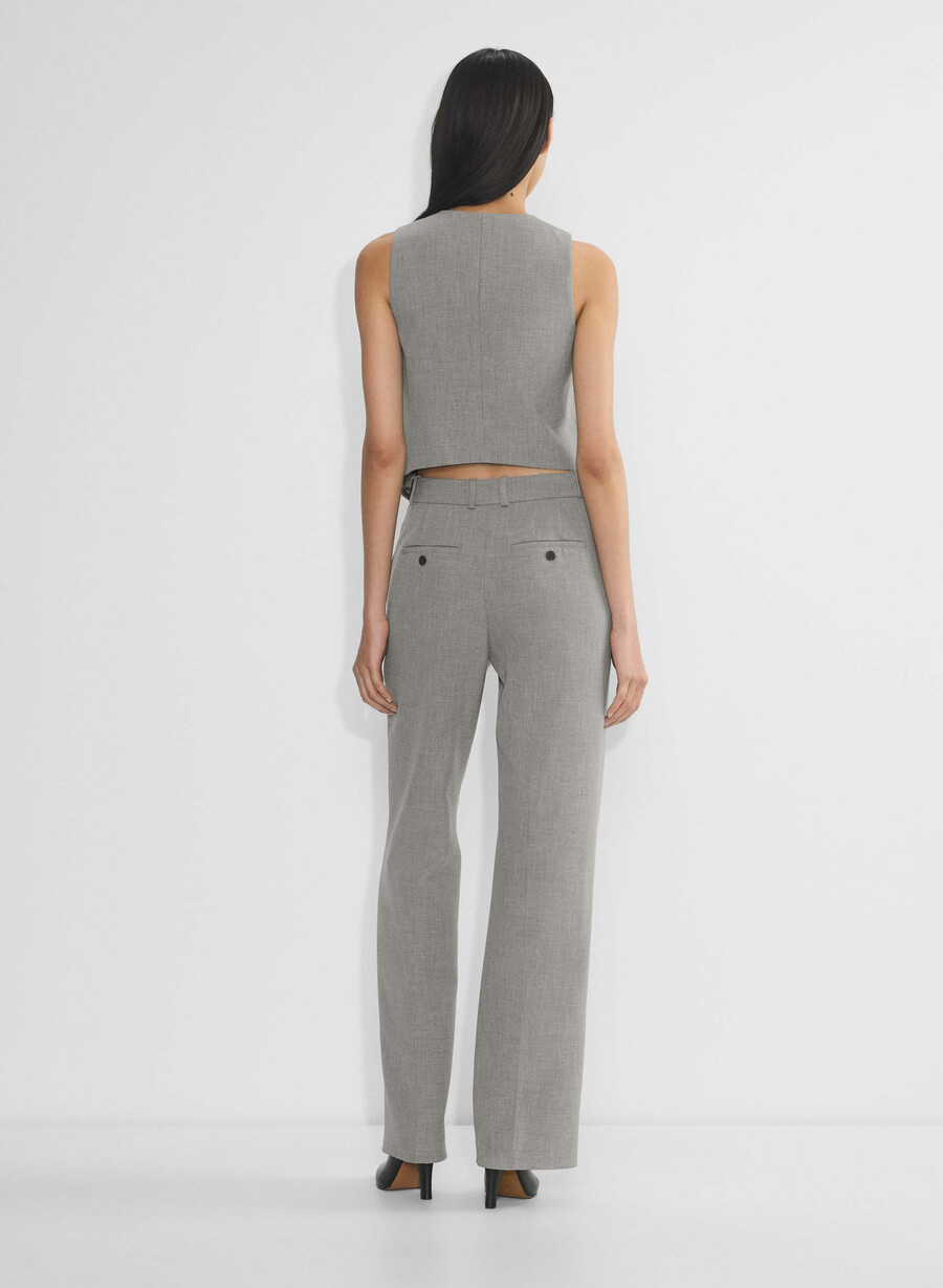 deniro vest - ressential heather dark grey