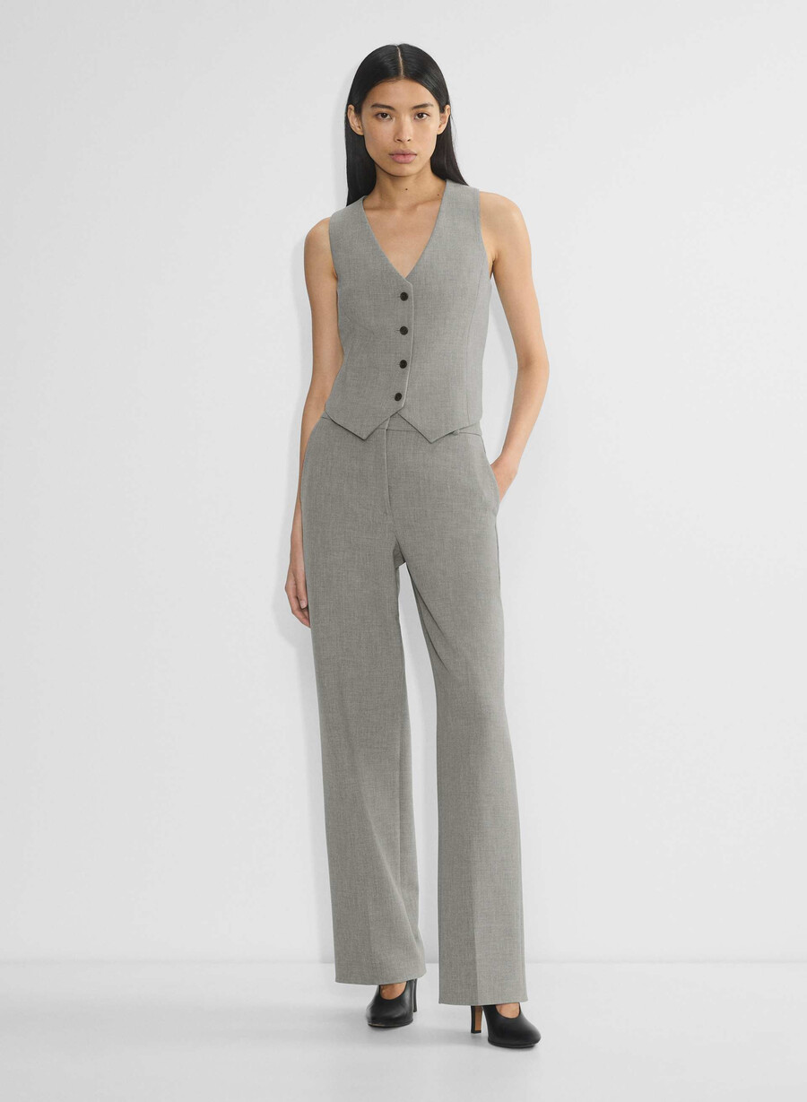 deniro vest - ressential heather dark grey