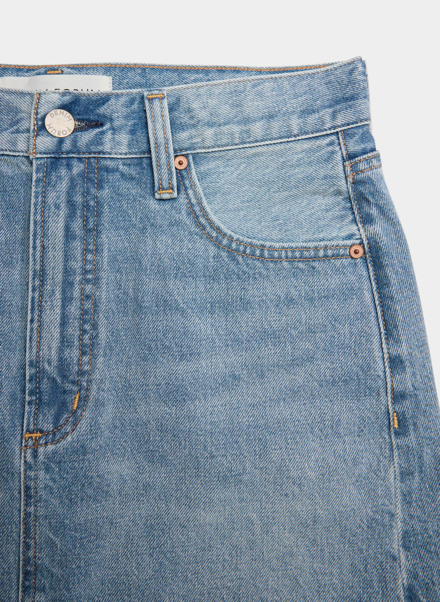 denim forum gonna in denim ricci anni 90 7 yrs bleu taboo