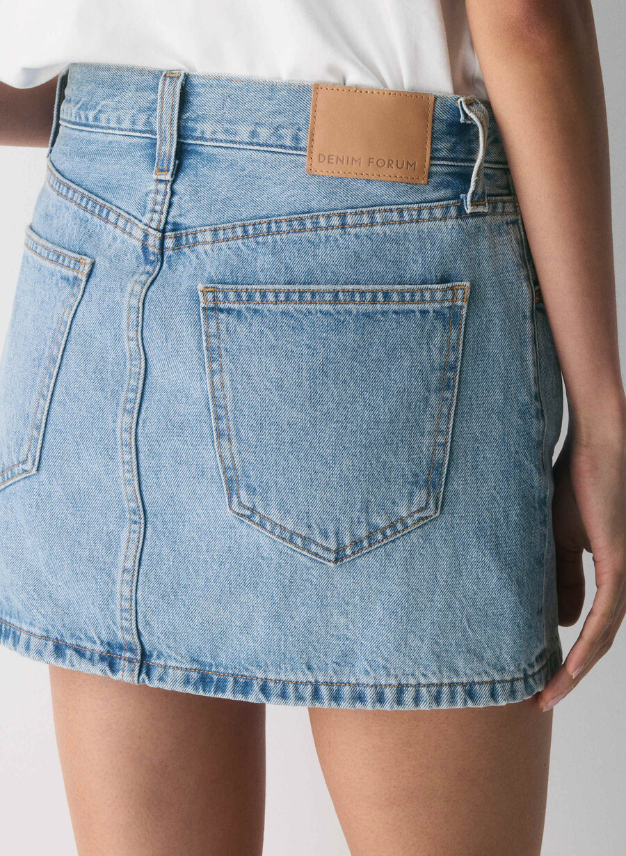 denim forum gonna in denim ricci anni 90 7 yrs bleu taboo