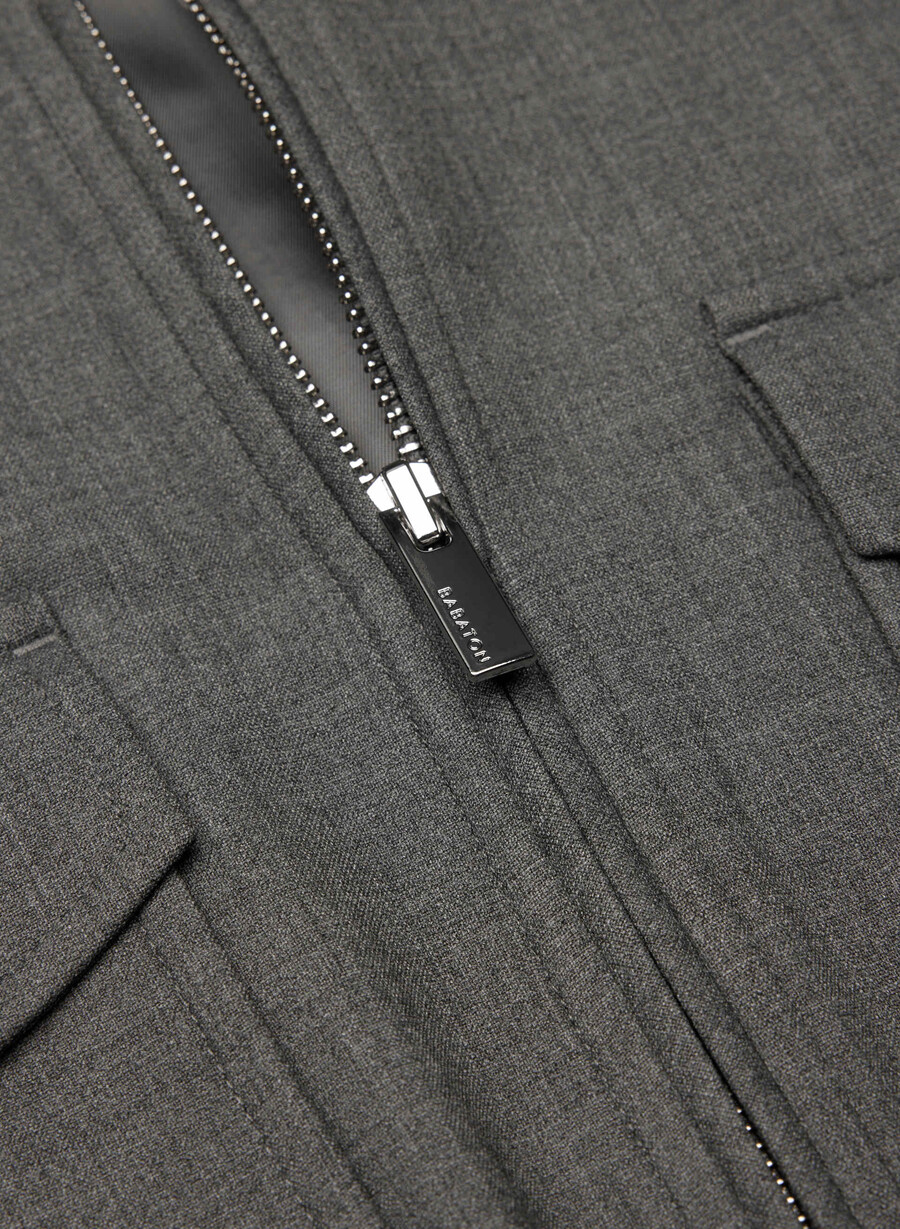 succession bomber - ressential heather charcoal