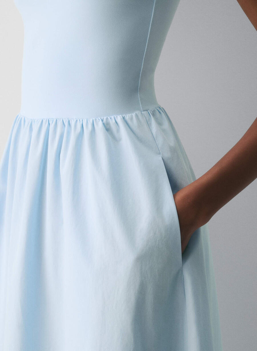 abito in popeline revive villa blue