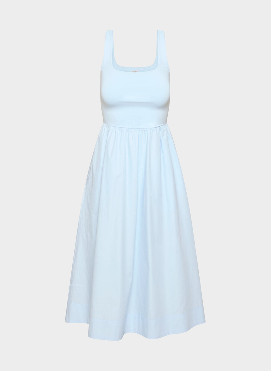 abito in popeline revive villa blue